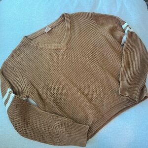 Cropped knit sweater‎